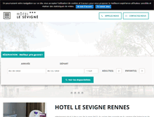 Tablet Screenshot of hotellesevigne.fr